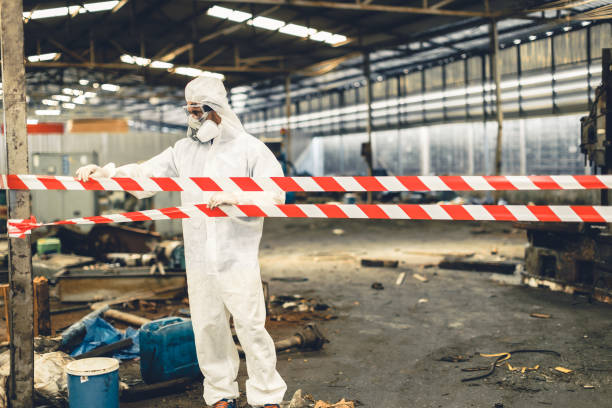 Professional Crime Scene Cleanup technician working in Port Washington, NY